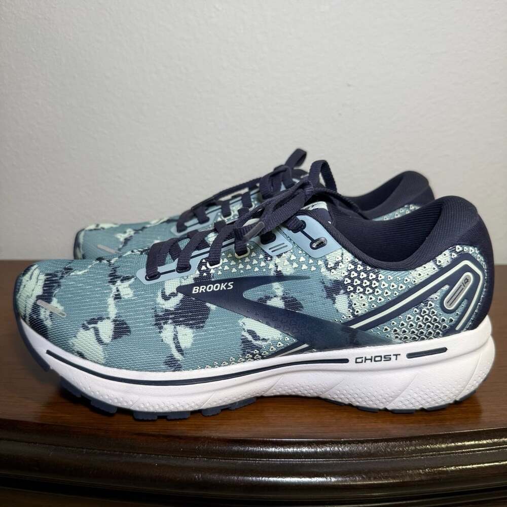 Brooks Ghost 14 Camo Pack Women's Running Shoes Navy Blue Size 9